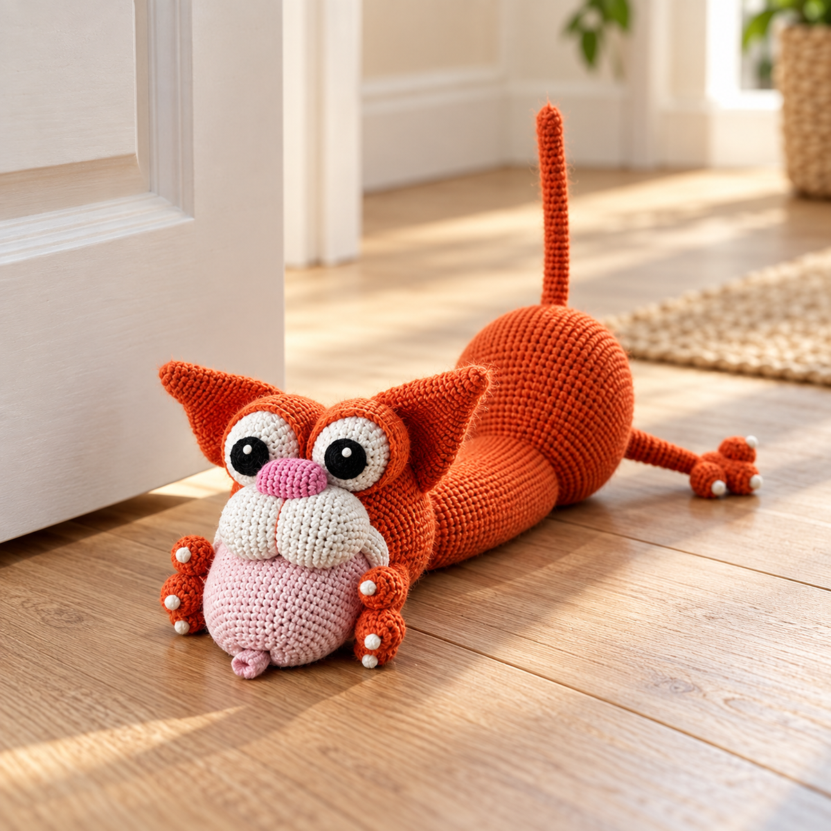 CozysLoop™ Cheeky Cat Doorstop — Crochet Pattern