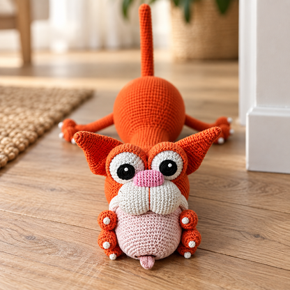 CozysLoop™ Cheeky Cat Doorstop — Crochet Pattern