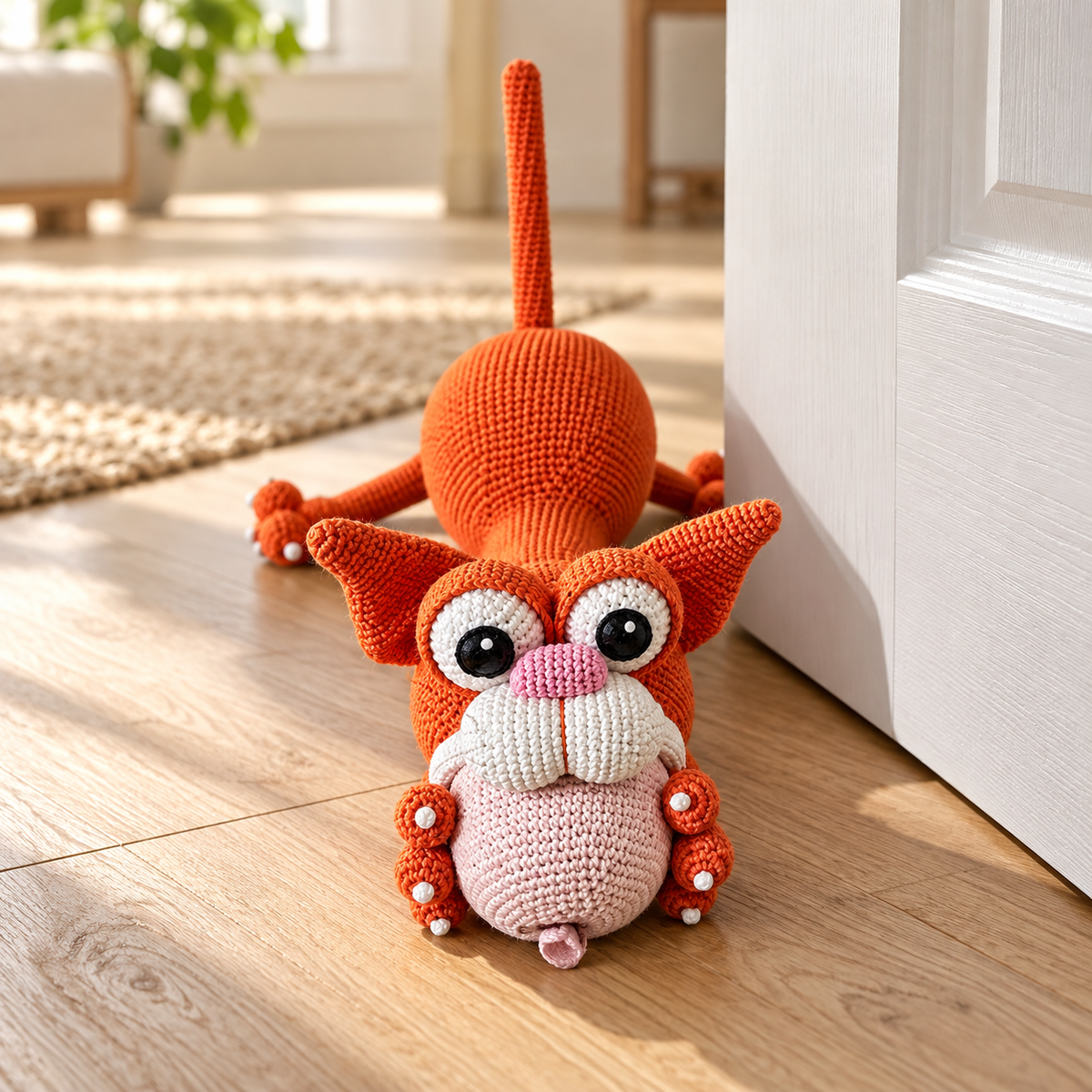 CozysLoop™ Cheeky Cat Doorstop — Crochet Pattern